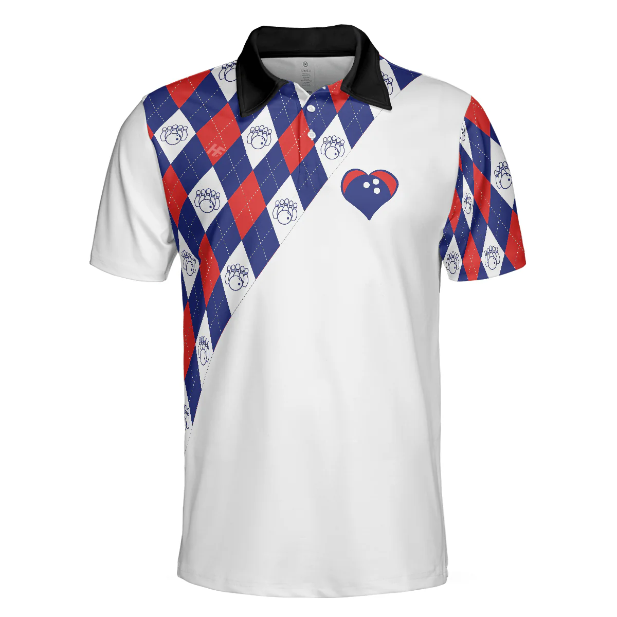 Bowling Men Polo Shirt - Plaid Pattern Bowling Polo Shirt - Perfect Gift For Friend, Family, Bowling Lovers - Image 4