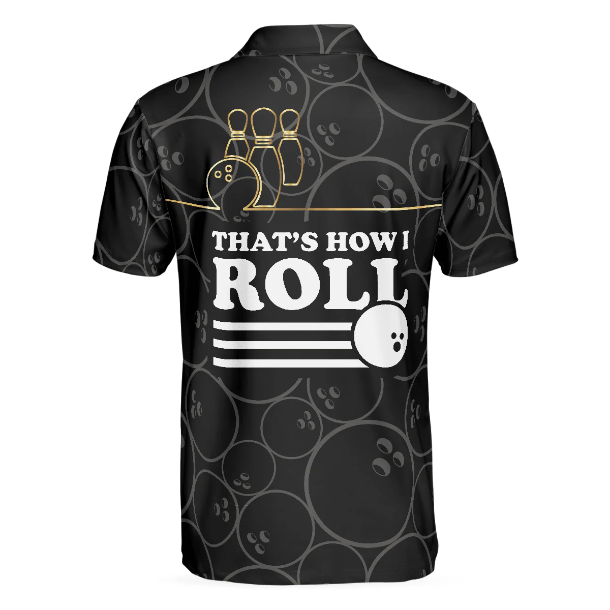 Bowling Polo Shirt, Best Bowling Shirt For Men, American Flag Bowling Shirt For Male Bowlers - Perfect Gift For Bowling Lovers, Bowlers - Image 3
