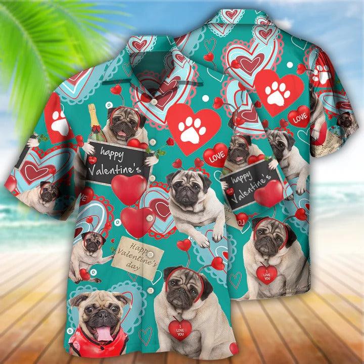 Bulldog Aloha Hawaii Shirt - Bulldog Happy Women's Day, Valentine Gift Love Paw Hawaiian Shirt For Summer - Perfect Gift For Dog Lovers, Friend, Family