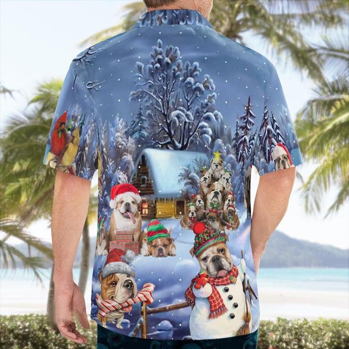 Bulldog Christmas Hawaii Shirt - Dog Hawaii Shirt - Perfect Gift For Dog Lovers, Friend, Family - Image 4