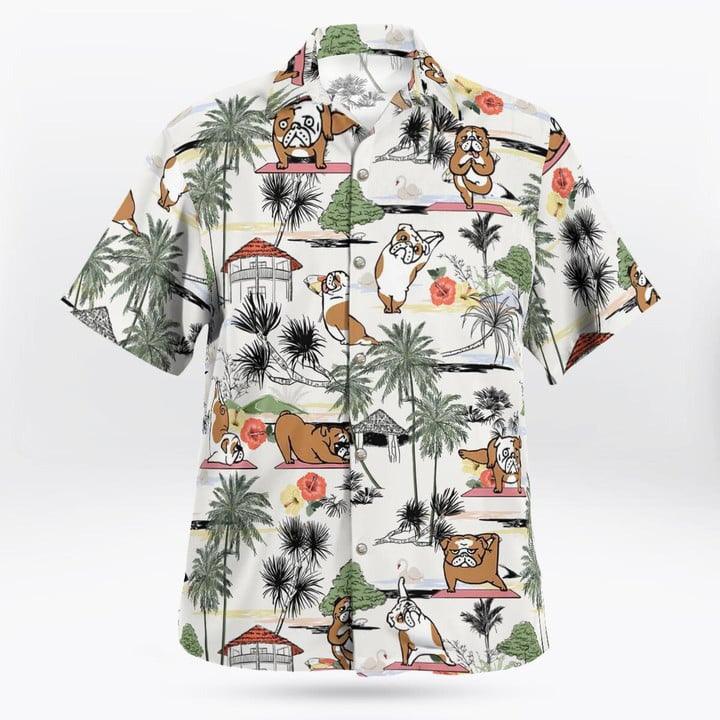 Bulldog Hawaii Shirt - Summer Beach Hawaii Shirt Aloha Shirt - Perfect Gift For Friend, Family - Image 2