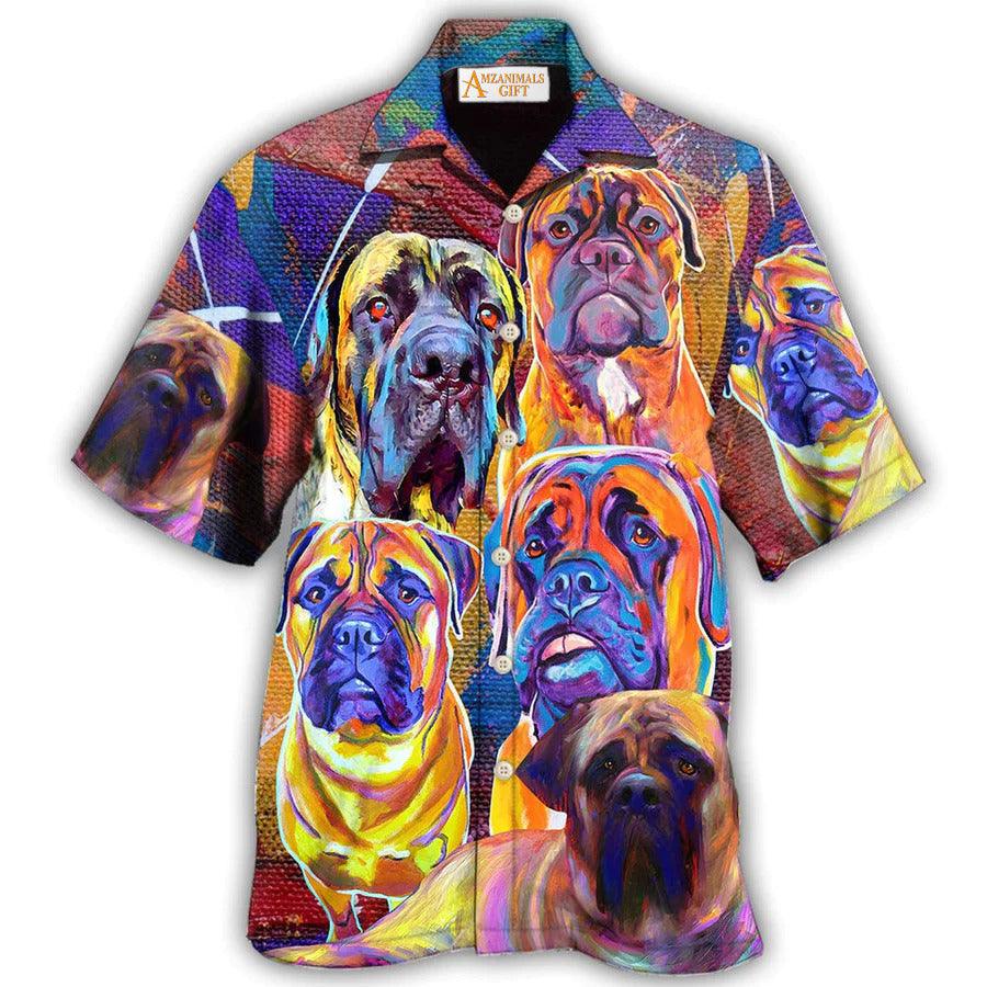 Bullmastiff Aloha Hawaii Shirt - Bullmastiff Cool Painting Hawaiian Shirt - Perfect Gift For Dog Lovers, Friend, Family - Image 2
