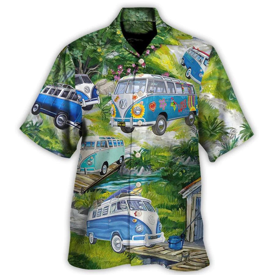 Camping Aloha Hawaiian Shirt, Camping Car Hawaiian Shirt For Summer, Camping Aloha Shirt - Perfect Gift For Men, Women, Camping Lover, Friend, Family - Image 2