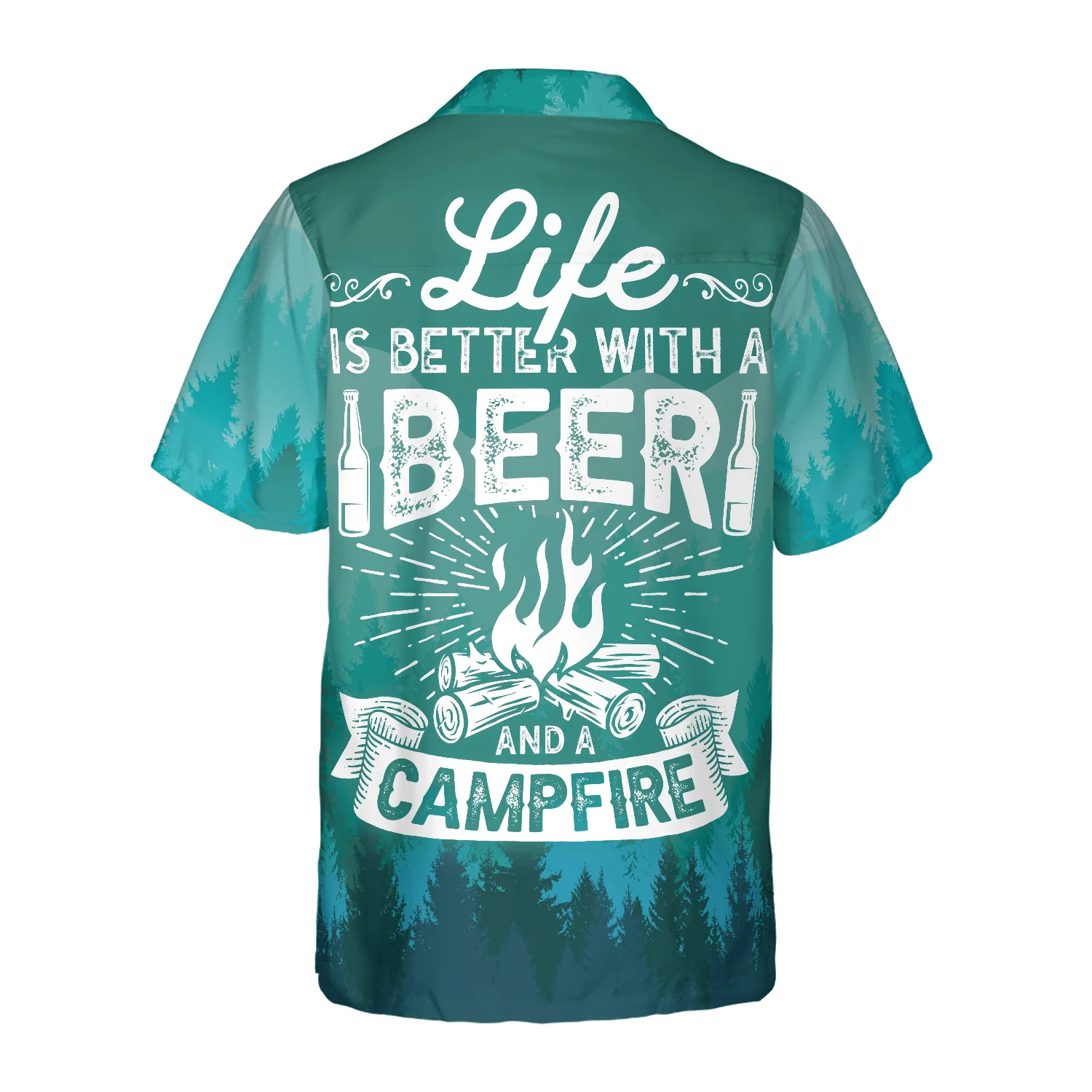 Camping Hawaiian Shirt, Bear Drink Beer, Life Is Better With Beer And A Campfire, Colorful Summer Aloha Shirt For Men Women, Perfect Gift For Friend, Team - Image 5