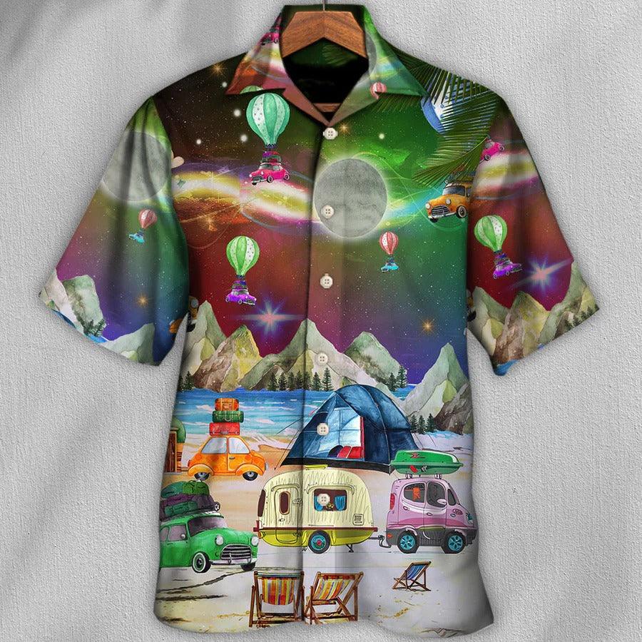 Camping Hawaiian Shirt, Camping Christmas, Camping Amazing Night Christmas Aloha Shirt For Men - Perfect Gift For Camping Lovers, Christmas - Image 2
