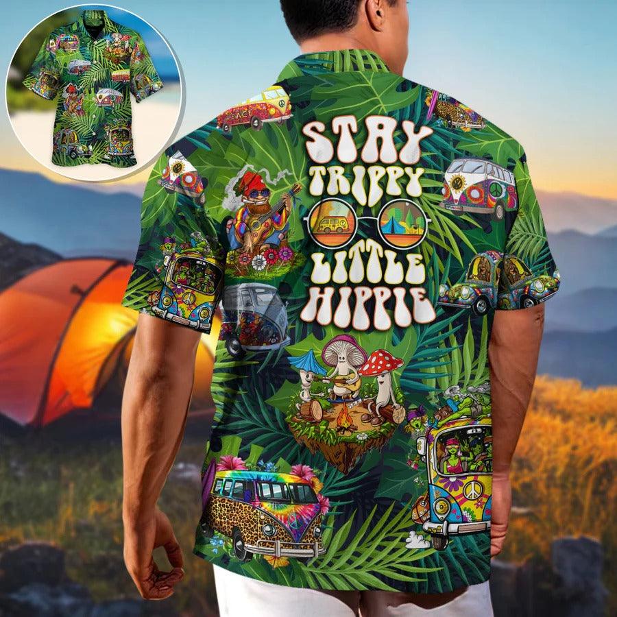 Camping Hawaiian Shirt, Camping Funny Hippie Hawaii Shirt For Summer, Camping Hippie Tropical Aloha Shirt - Perfect Gift For Men, Women, Camping Lover - Image 4