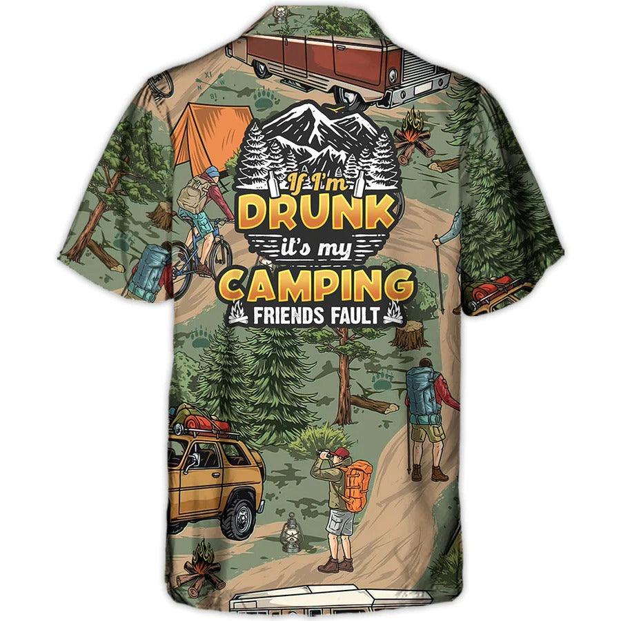 Camping Hawaiian Shirt, Camping If I'm Drunk Hawaiian Shirt For Summer, Camping Aloha Shirt - Perfect Gift For Men, Women, Camping Lover, Friend - Image 3