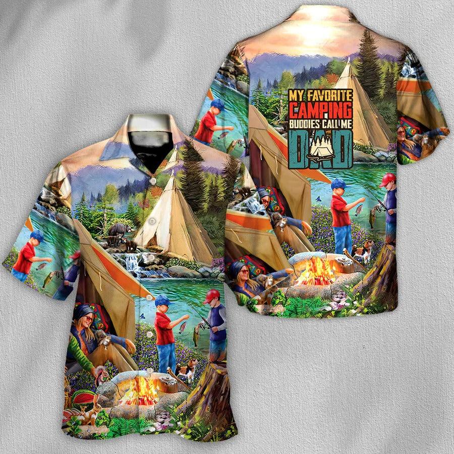 Camping Hawaiian Shirt, Camping My Favorite Camping Buddies Hawaiian Shirt For Summer, Camping Aloha Shirt- Perfect Gift For Men, Women, Camping Lover