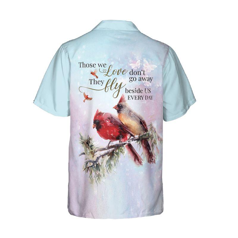 Cardinal Aloha Hawaiian Shirts For Summer - Couple Bird Hawaiian Set Outfits For Men Women - Memorial Gift For Family - Those We Love Don't Go Away - Image 5