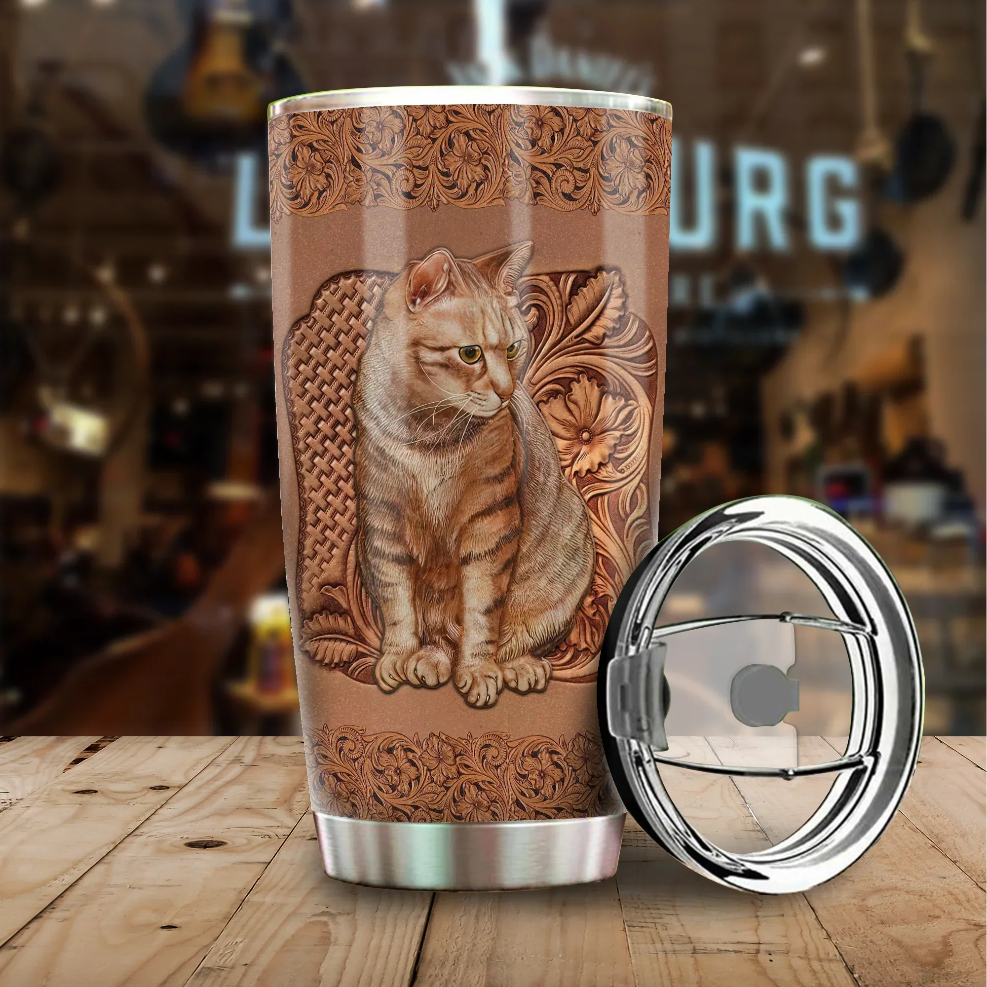 Cat Tumbler, Gift for Cat Lovers, Cat Mom Dad, Mother's Day, Couples, Husband, Wife, Lovers