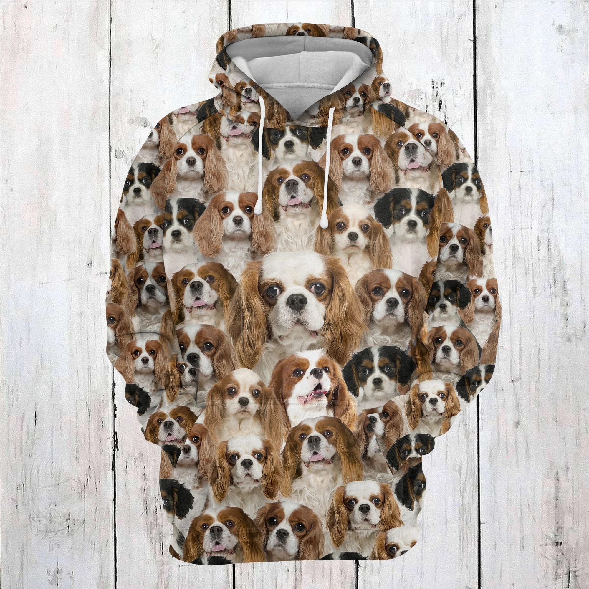 Cavalier King Charles Spanied Awesome Pullover Premium Hoodie, Perfect Outfit For Men And Women On Christmas New Year Autumn Winter - Image 2