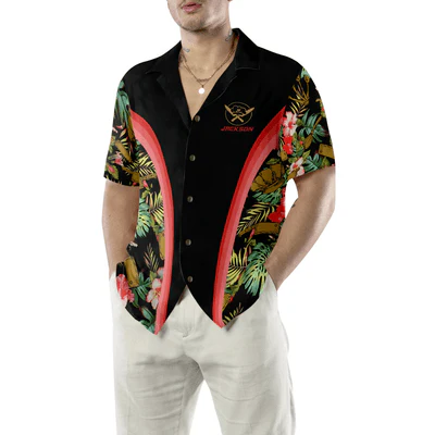 Chef Custom Name Hawaiian Shirt, Personalized Name Chef Tropical Floral Aloha Shirt For Men - Perfect Gift For Chef, Husband, Boyfriend, Friend, Family - Image 2