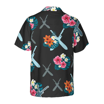 Chef Hawaiian Shirt, Chef Knives Tropical Aloha Shirt For Men - Gift For Chef, Husband, Boyfriend, Family, Friends - Image 5