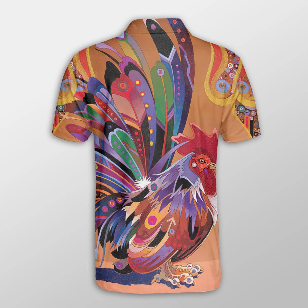 Chicken Men Polo Shirts For Summer - Chicken Pattern Fabulous Button Shirts For Men - Perfect Gift For Chicken Lovers, Animal Lovers - Image 3