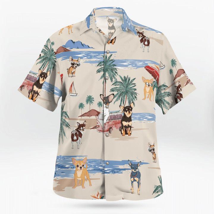 Chihuahua Aloha Hawaiian Shirt, Chihuahua Beach Hawaiian Shirt, Aloha Shirt For Summer - Perfect Gift For Men, Women, Dog Lover, Friend, Family - Image 2