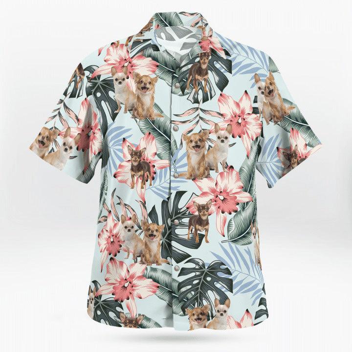 Chihuahua Aloha Hawaiian Shirt, Chihuahua Tropical Pattern Hawaiian Shirt, Aloha Shirt For Summer - Perfect Gift For Men, Women, Dog Lover, Friend - Image 3