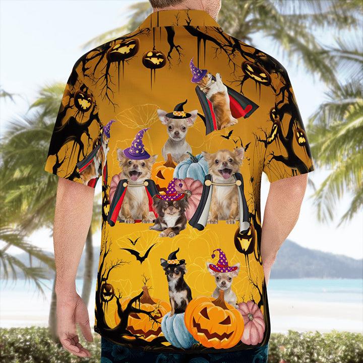 Chihuahua Hawaii Shirt - Halloween Pattern Hawaii Shirt - Perfect Gift For Dog Lovers Friend, Family - Image 4