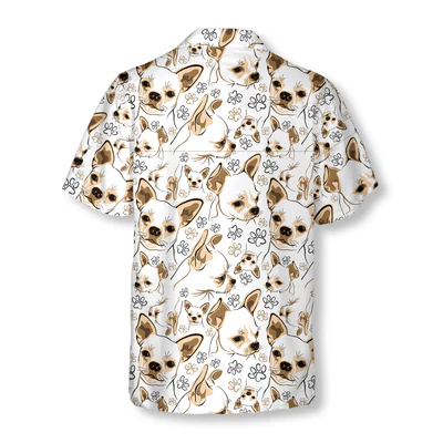 Chihuahua Hawaiian Shirt, Chihuahua Lover, Cute Chihuahua Aloha Shirt For Men - Perfect Gift For Chihuahua Lovers, Husband, Boyfriend, Friend, Family - Image 3
