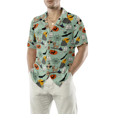Chihuahua Hawaiian Shirt, Halloween Chihuahua Aloha Shirt For Men - Perfect Gift For Chihuahua Lovers, Husband, Boyfriend, Friend, Family - Image 5