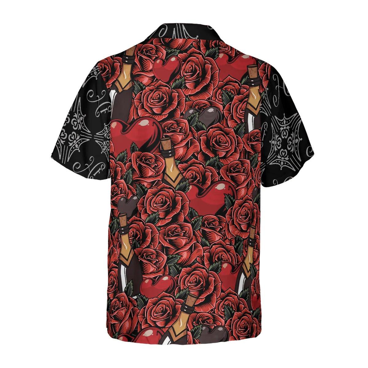 Color Of Love Red Flower Sticker Custom Hawaiian Shirt - Perfect Gift For Lover, Friend, Family - Image 4