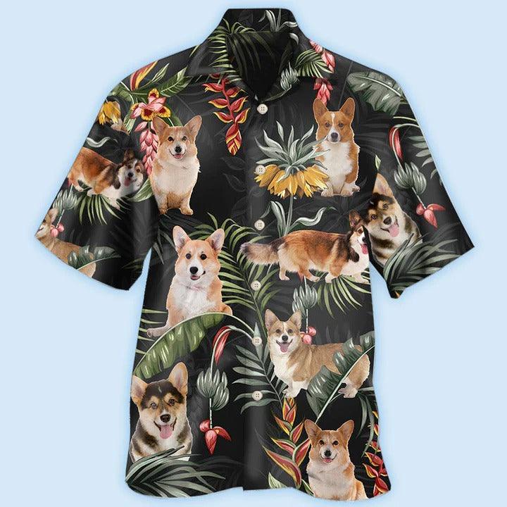 Corgi Aloha Hawaii Shirt - Tropical Love Dog Hawaiian Shirt For Summer - Perfect Gift For Dog Lovers, Friend, Family - Image 2