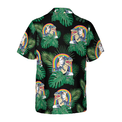 Corgi The Predator Hawaiian Shirt, Corgi Aloha Shirt For Men - Perfect Gift For Corgi Lovers, Husband, Boyfriend, Friend, Family - Image 3