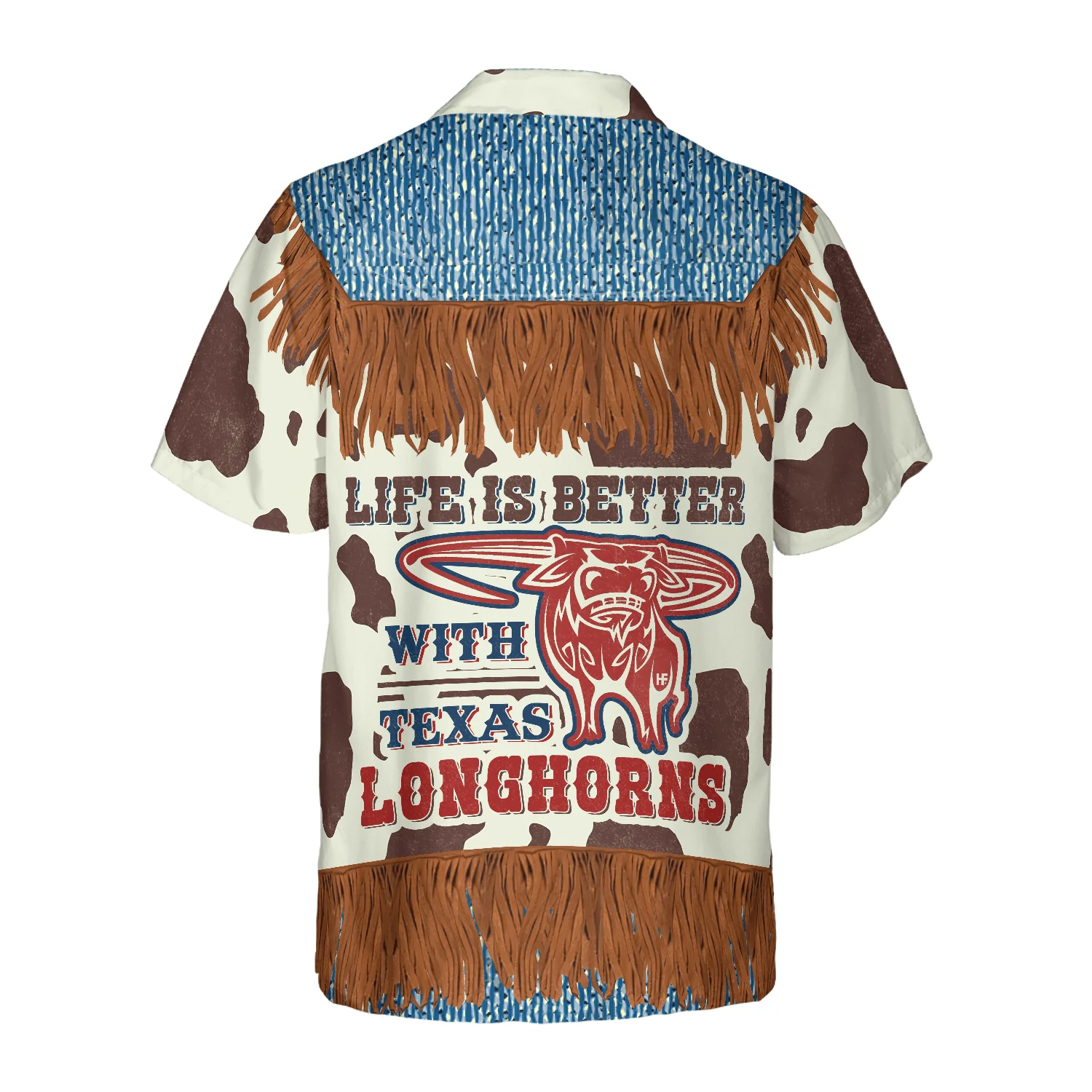 Cowboy Hawaiian Shirt, Cowboy Dairy Vintage Western Texas Hawaiian Shirt, Life Is Better With Texas Longhorns, Summer Aloha Shirt - Gift For Men Women - Image 2