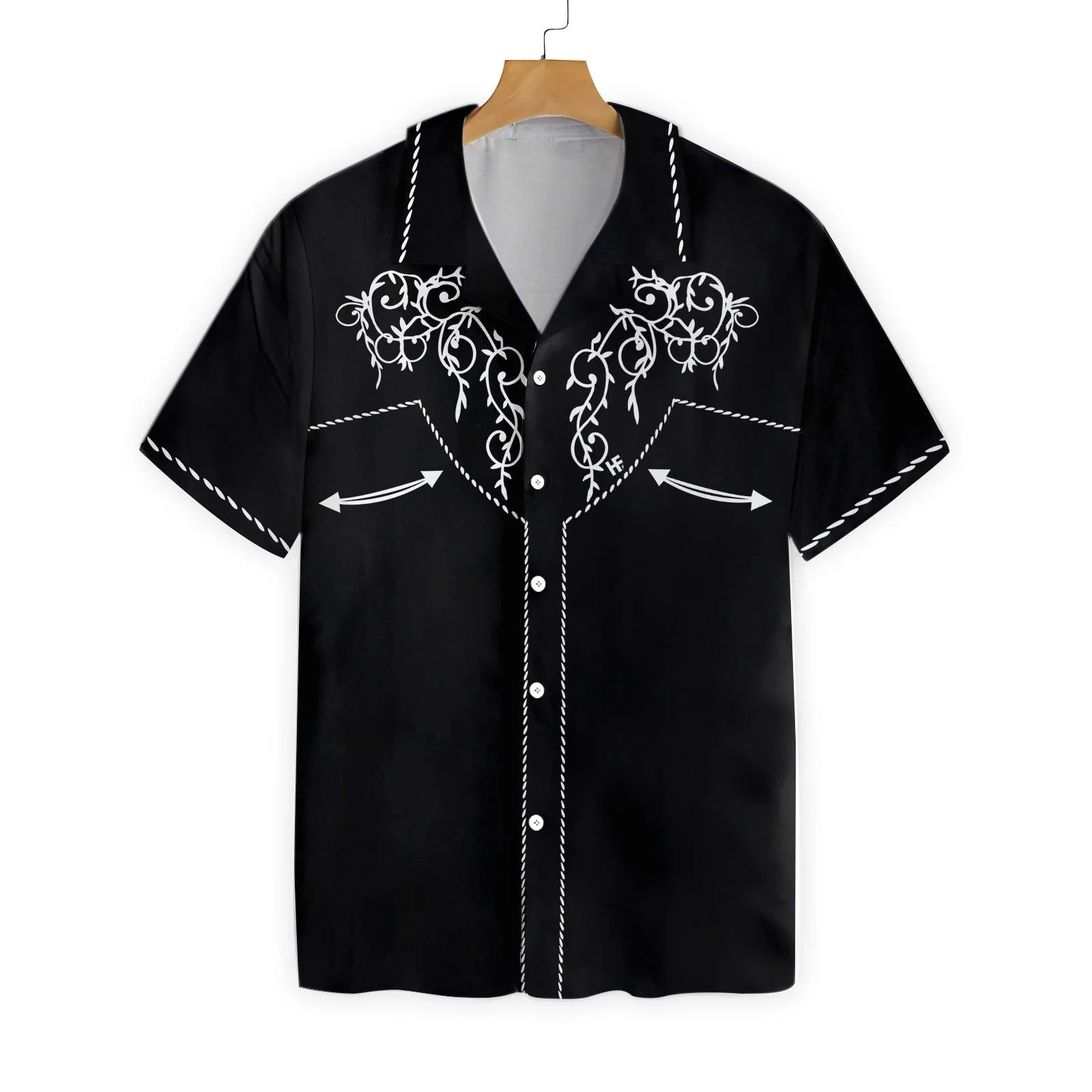 Cowboy Rodeo Texture Hawaiian Shirt, Vintage Embroidered Texas Western, Texas Native, Summer Aloha Shirt Perfect Unique Gift For Men Women - Image 3