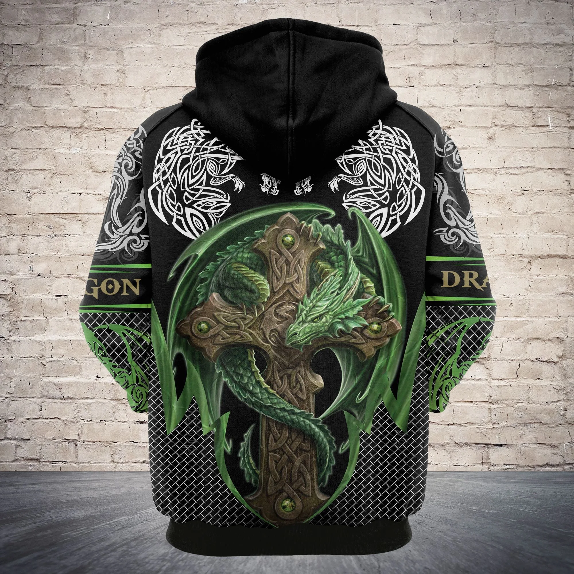 Cross Dragon Legend Pullover Premium Hoodie, Perfect Outfit For Men And Women On Christmas New Year Autumn Winter - Image 3