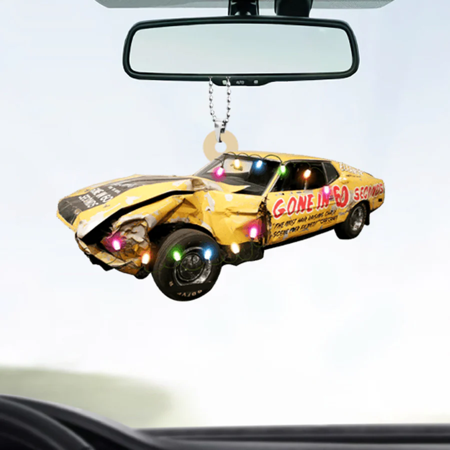Custom Acrylic Car Hanging Ornament, Personalized Classic Car Acrylic Car Hanging Ornament For Classic Car Lover - Image 2