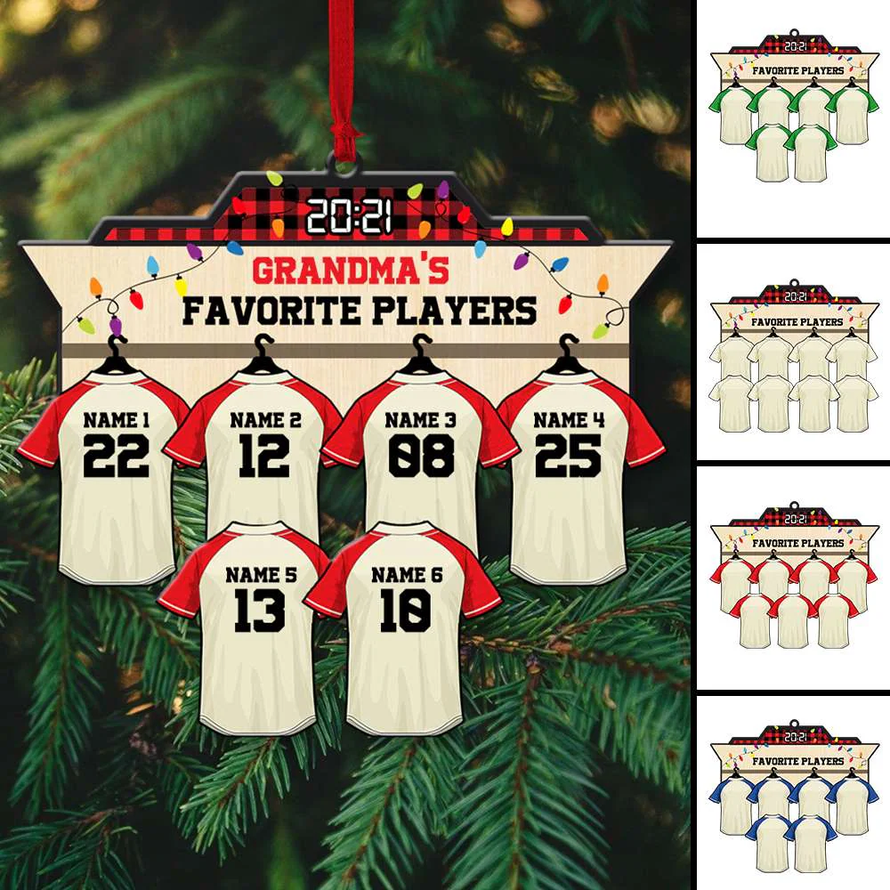 Custom Baseball Acrylic Ornament, Personalized Baseball Favorite Acrylic Ornament - Perfect Gift For Baseball Lover, Christmas, New Year - Image 2