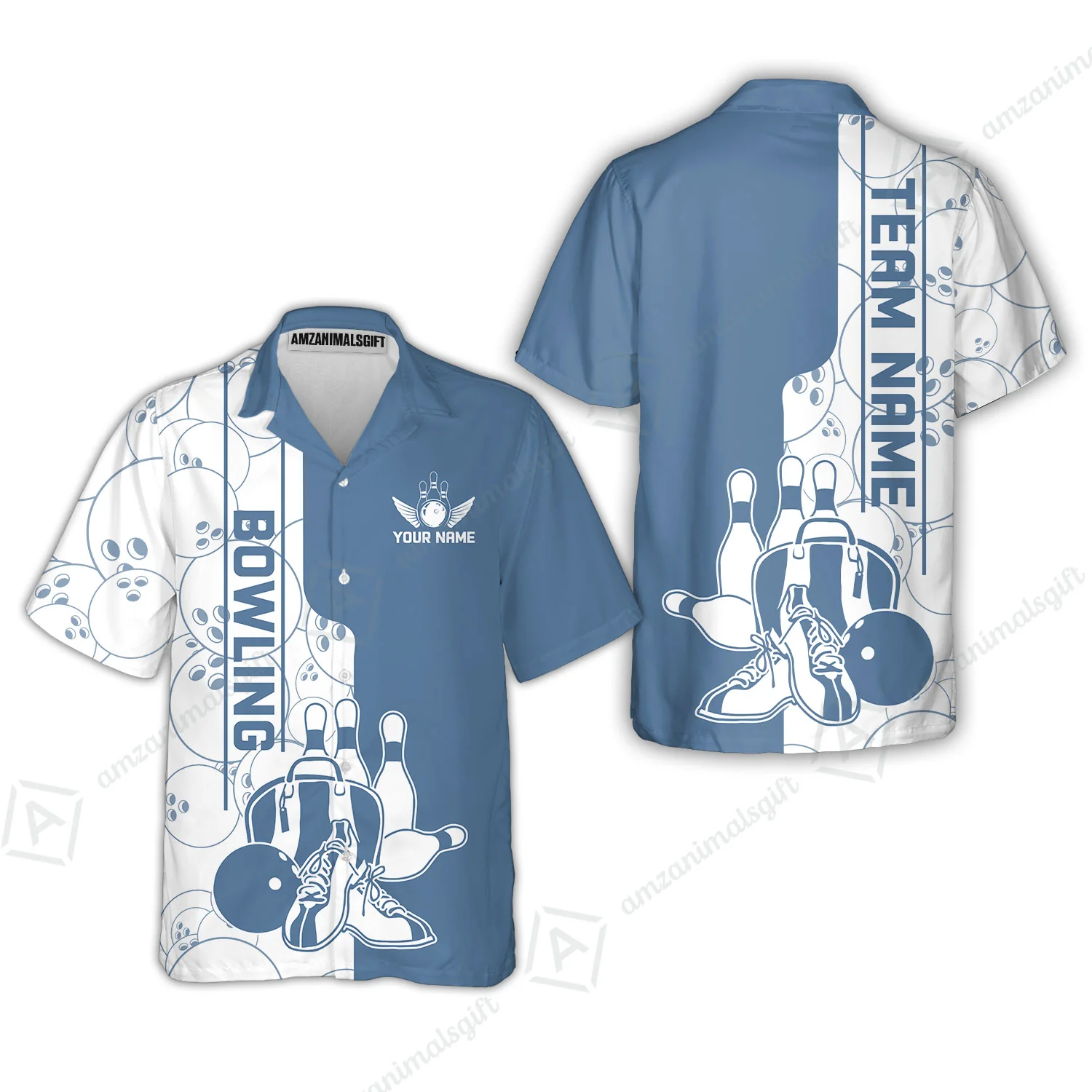Custom Bowling Team Jersey Bowling Shoes Polo Shirts, Bowling Team Uniforms, Personalized Name And Team Name - Image 2