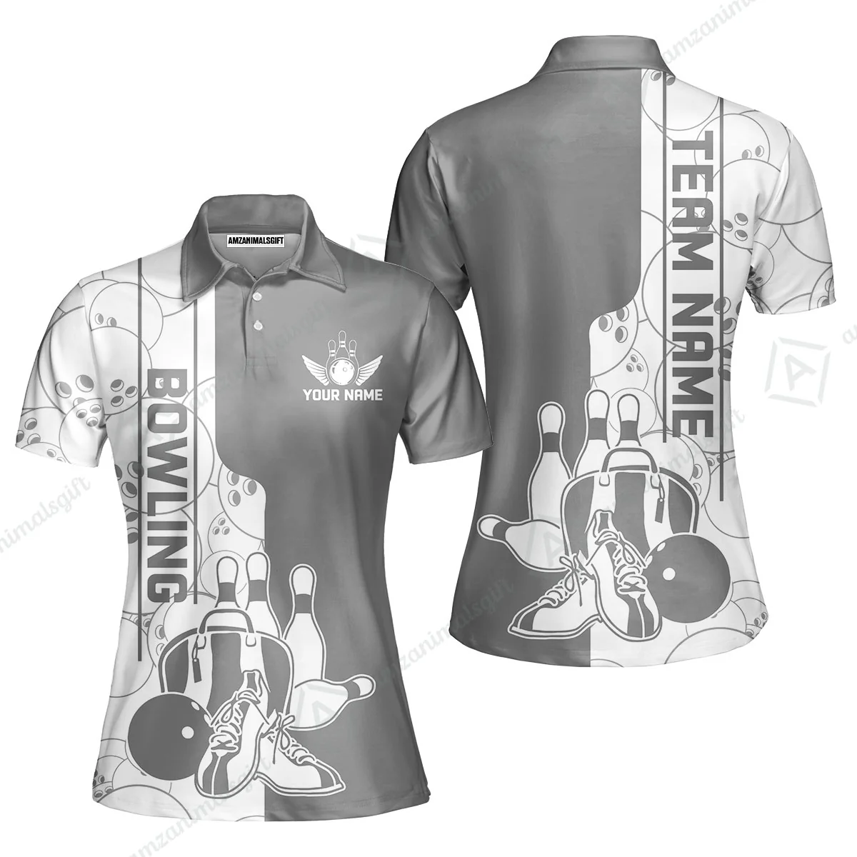 Custom Bowling Team Jersey Bowling Shoes Polo Shirts, Bowling Team Uniforms, Personalized Name And Team Name - Image 49