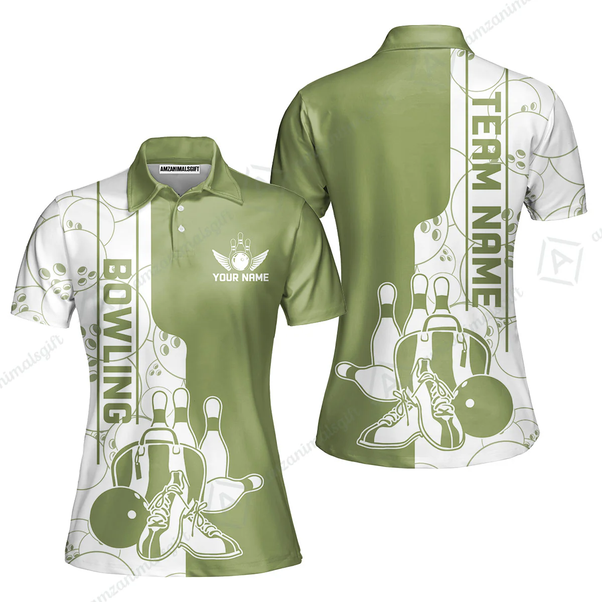 Custom Bowling Team Jersey Bowling Shoes Polo Shirts, Bowling Team Uniforms, Personalized Name And Team Name - Image 62