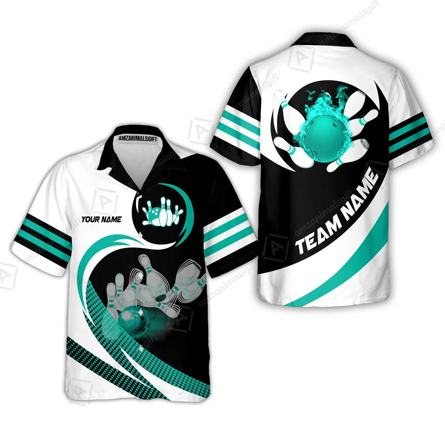 Custom Bowling Team Jersey Shirts, Custom Flame Ball Bowling Uniforms Unisex Polo, Multi Colors Personalized Name And Team Name - Image 23