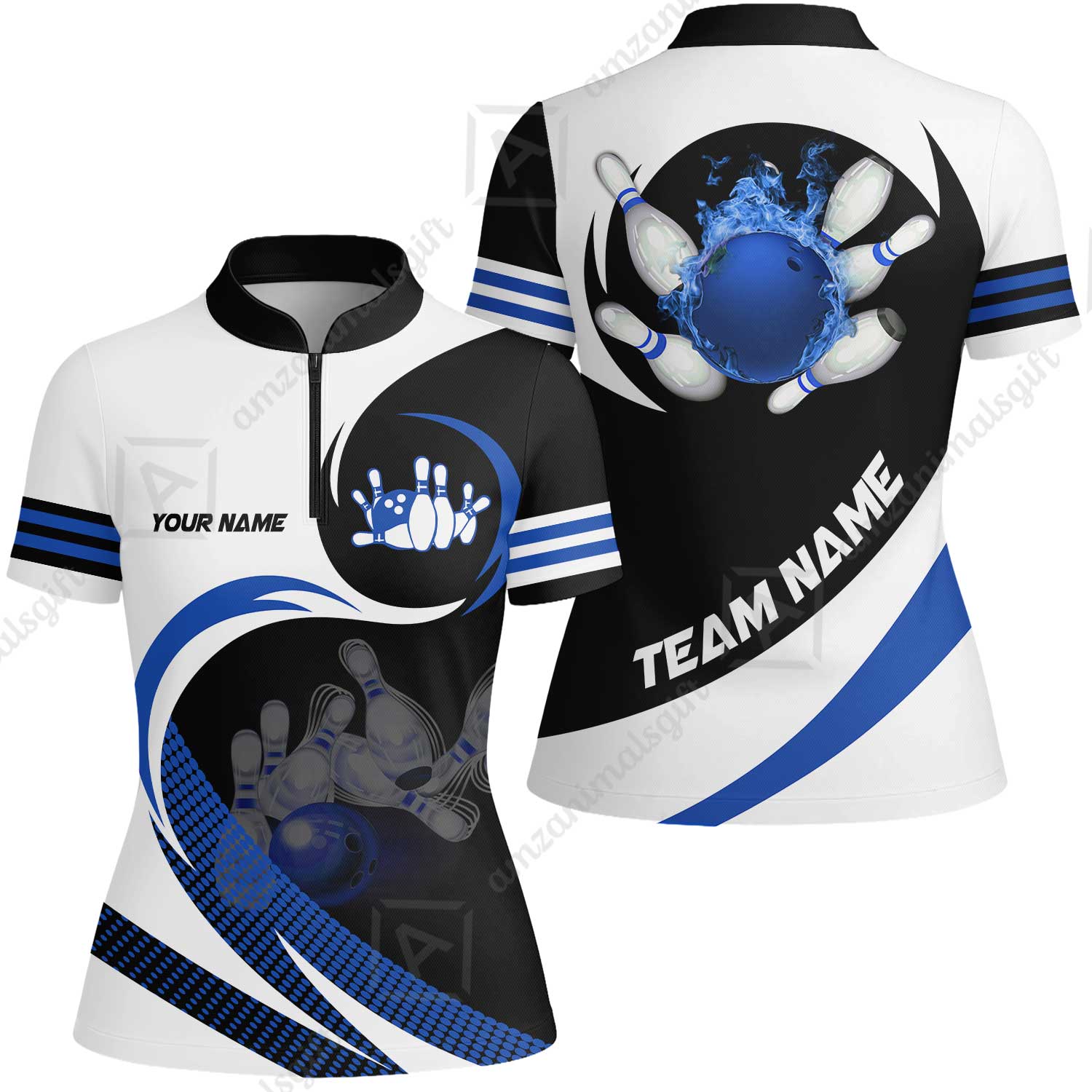 Custom Bowling Team Jersey Shirts, Custom Flame Ball Bowling Uniforms Unisex Polo, Multi Colors Personalized Name And Team Name - Image 35