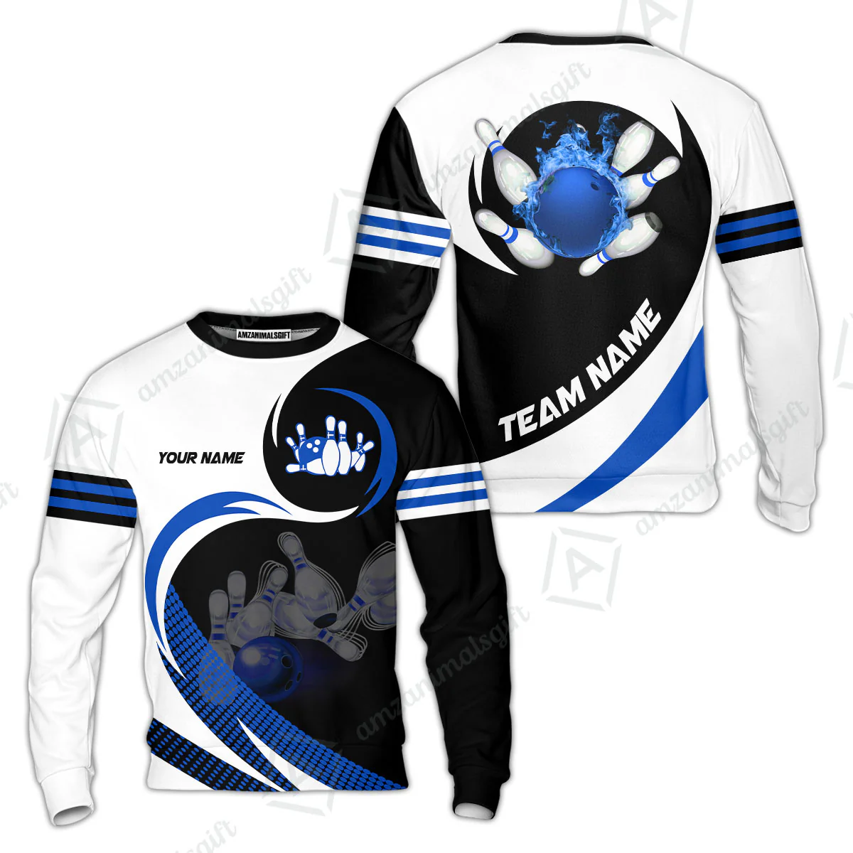 Custom Bowling Team Jersey Shirts, Custom Flame Ball Bowling Uniforms Unisex Polo, Multi Colors Personalized Name And Team Name - Image 39