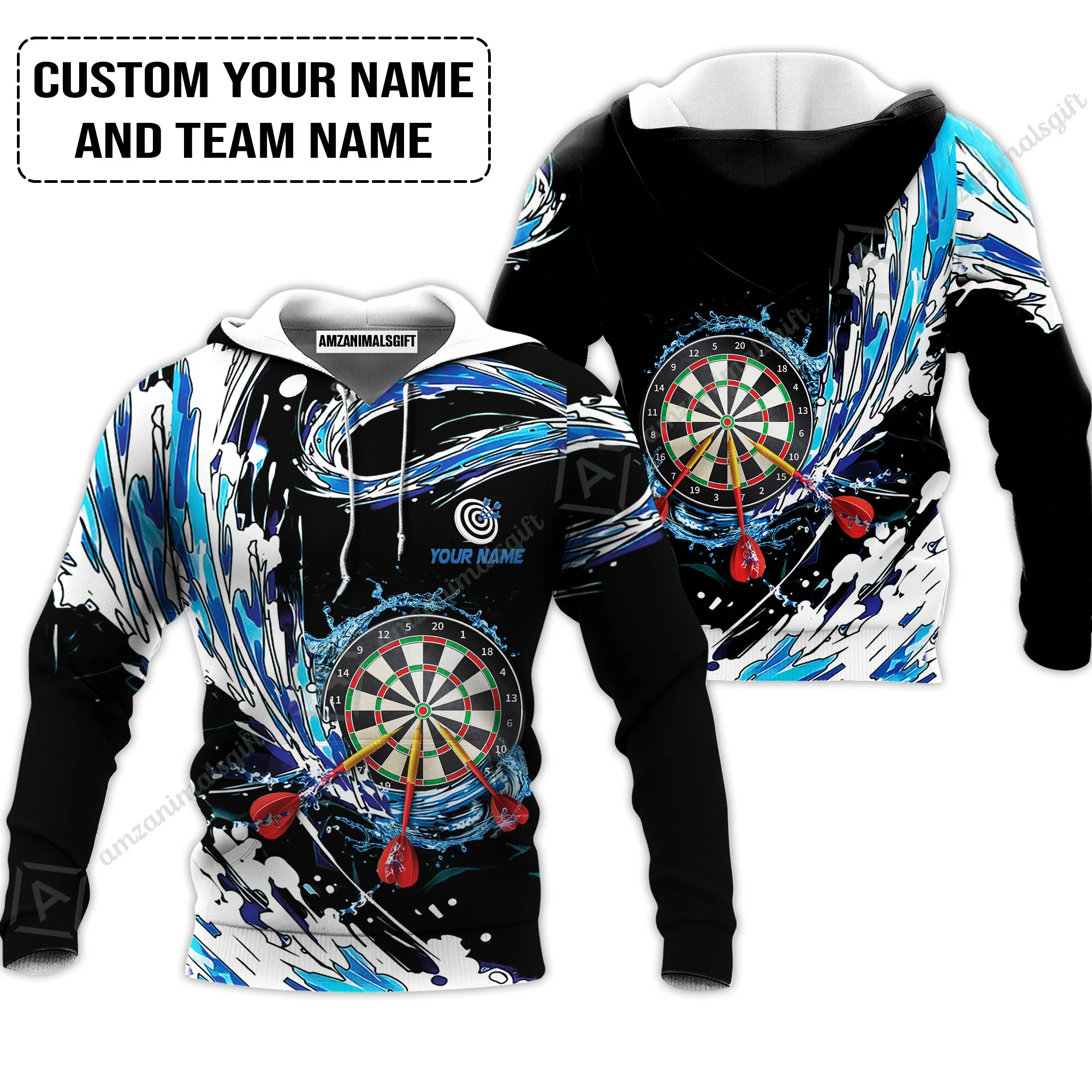 Custom Breath Of Water Darts Men Polo Shirt, Personalized Darts For Team Polo Shirt - Image 5