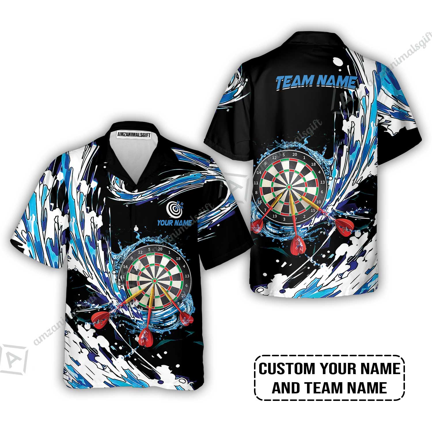 Custom Breath Of Water Darts Men Polo Shirt, Personalized Darts For Team Polo Shirt - Image 7