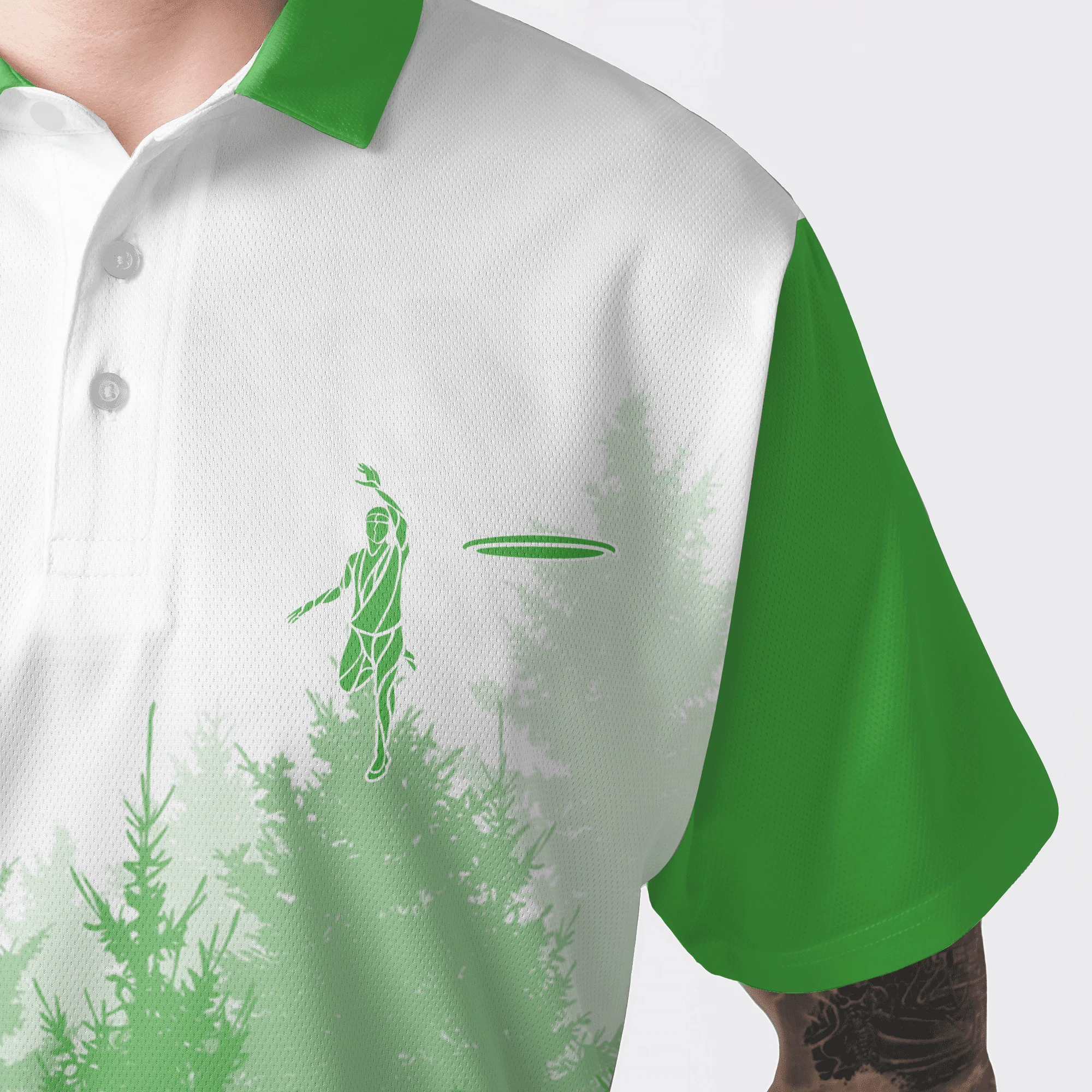 Custom Disc Golf Men Polo Shirt - Disc Golf Basket Hole In The Woods Custom Name Multicolor Apparel - Personalized Gift For Disc Golf Lover, Men, Husband, Team - Image 17