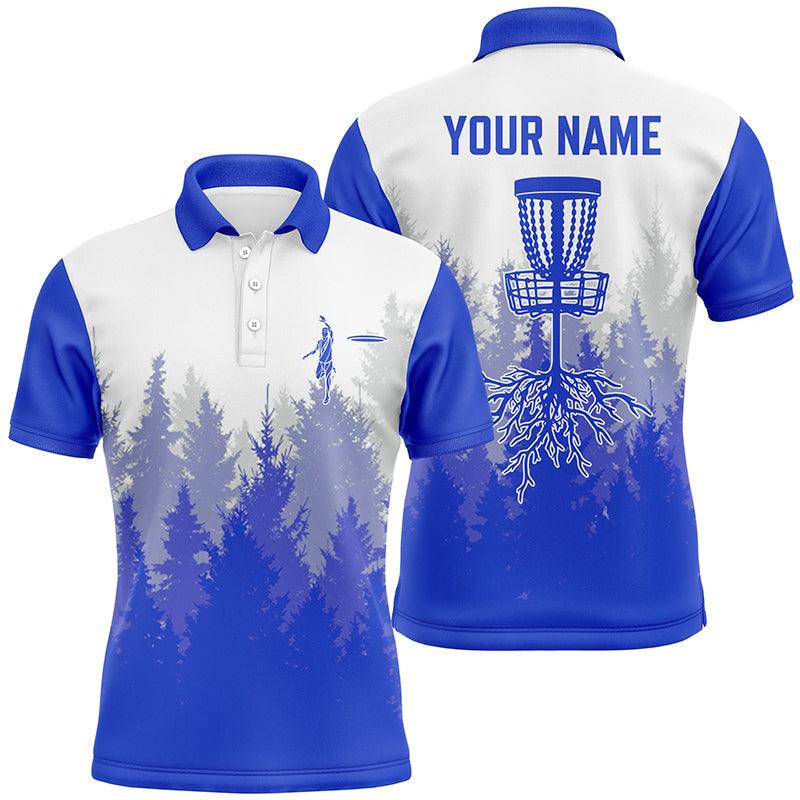 Custom Disc Golf Men Polo Shirt - Disc Golf Basket Hole In The Woods Custom Name Multicolor Apparel - Personalized Gift For Disc Golf Lover, Men, Husband, Team - Image 20