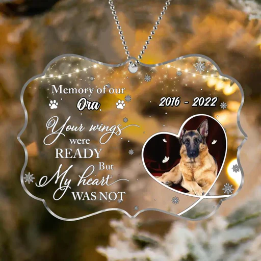 Custom Dog Photo Rectangle Acrylic Ornament, Customized Cat Photo, Pet Photo Acrylic Ornament - Memorial Gift For Dog Lovers, Cat Lovers, Pet Lovers - Image 2