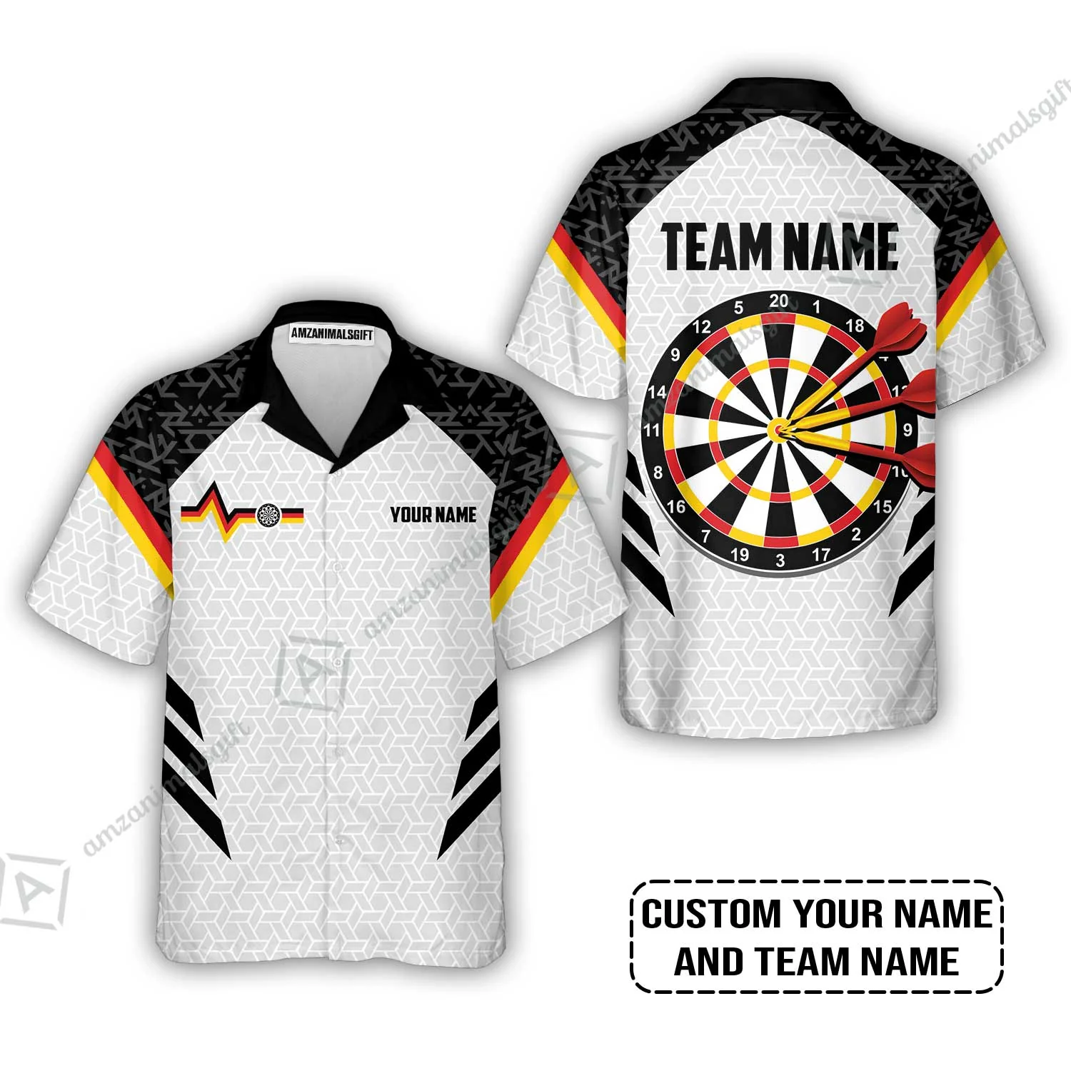 Custom Germany Darts Men Polo Shirt, Personalized Darts For Team Polo Shirt - Image 7