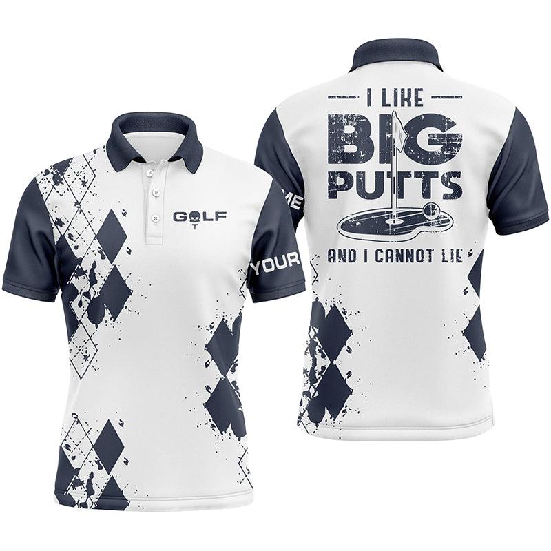 Custom Golf Long Sleeve Men Polo Shirt-Funny Custom Name Apparel, I Like Big Butts And I Cannot Lie Men Golf Polo Shirt- For Men, Golf Lover - Image 3