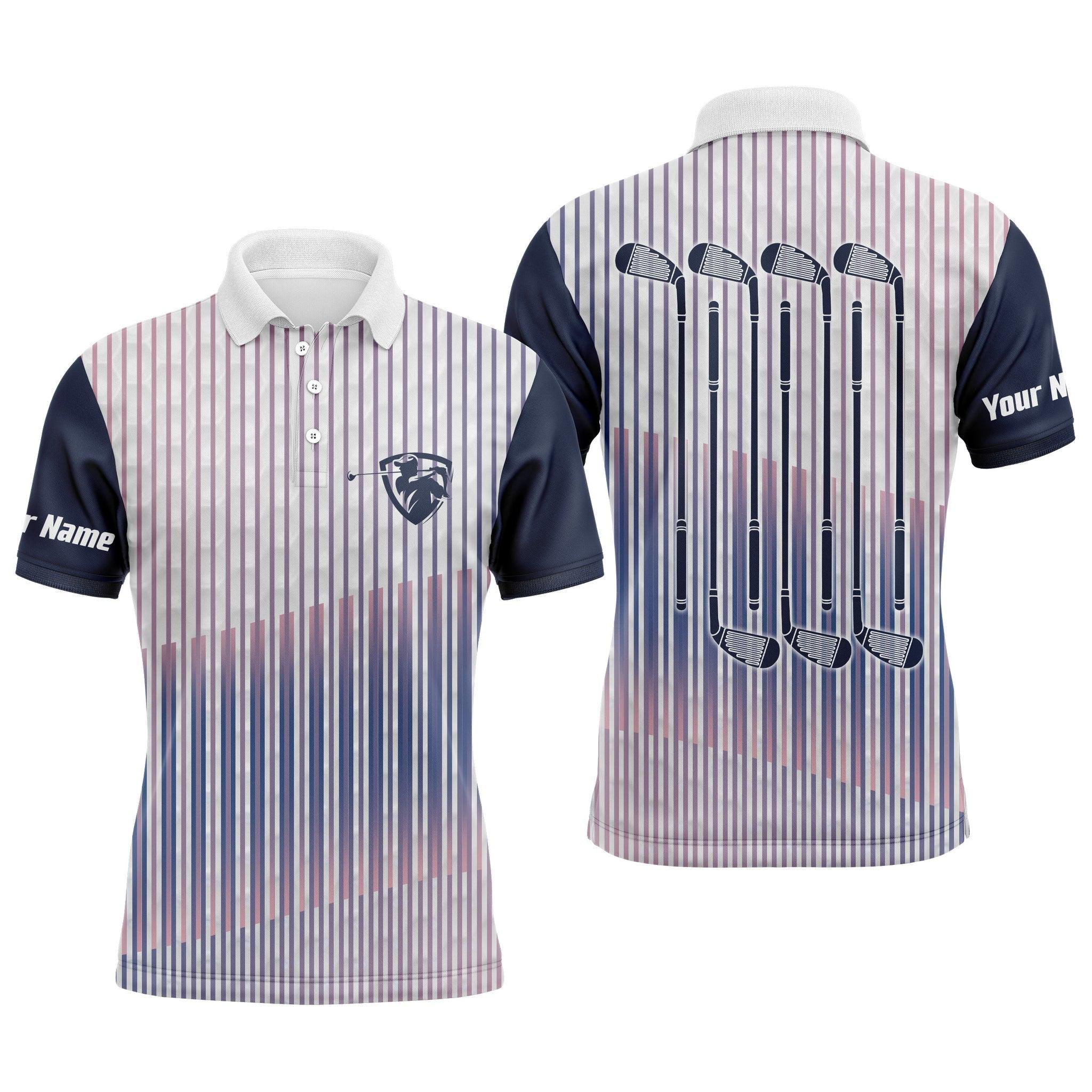 Custom Golf Long Sleeve Men Polo Shirt, Golf Clubs Personalized Men Polo Shirts, Perfect Gift For Golf Men, Golf Lover - Image 4