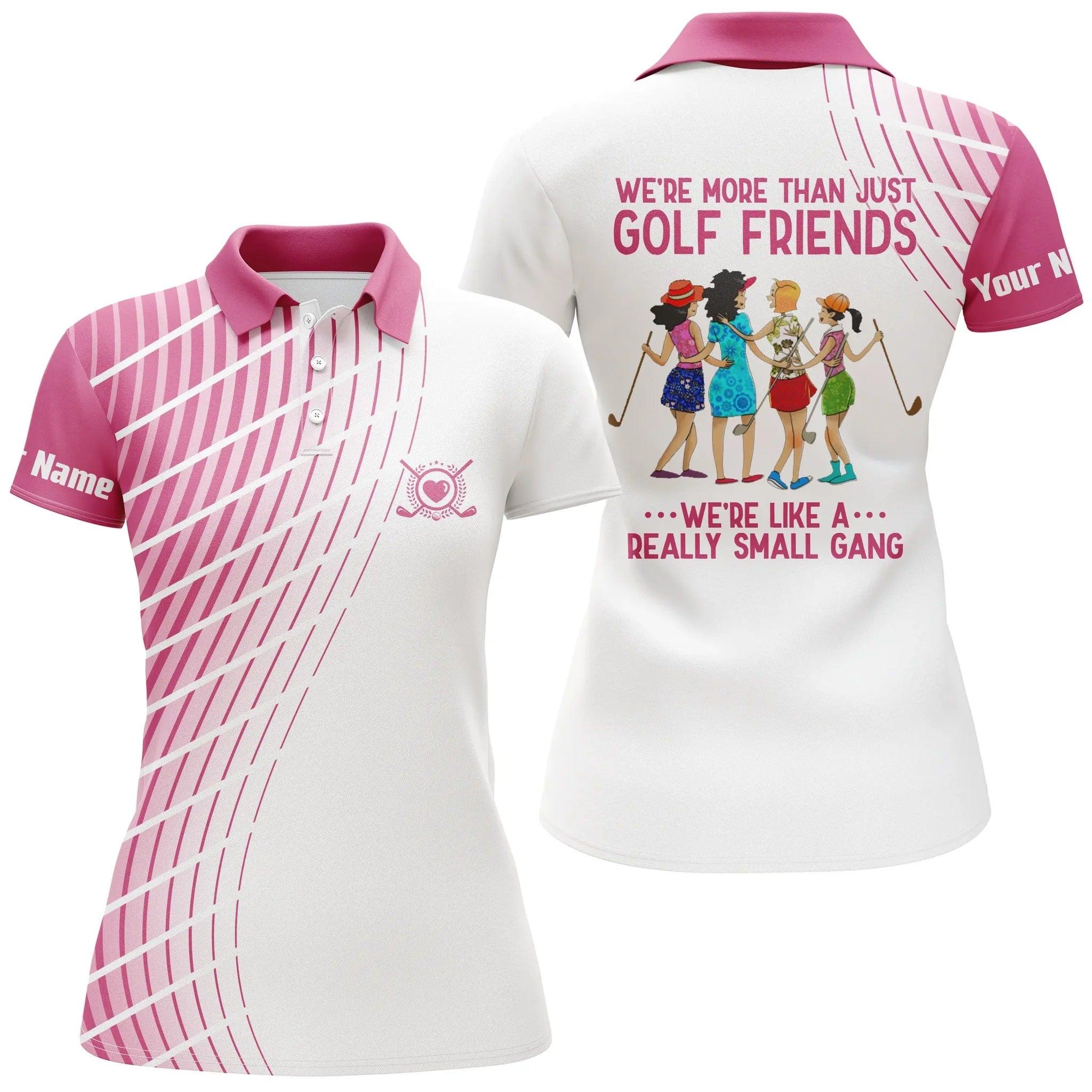 Custom Golf Women Polo Shirt - Women Golf Polo Shirt Custom We're More Than Just Golf Friends Polo Shirt - Perfect Polo Shirt For Women - Image 2