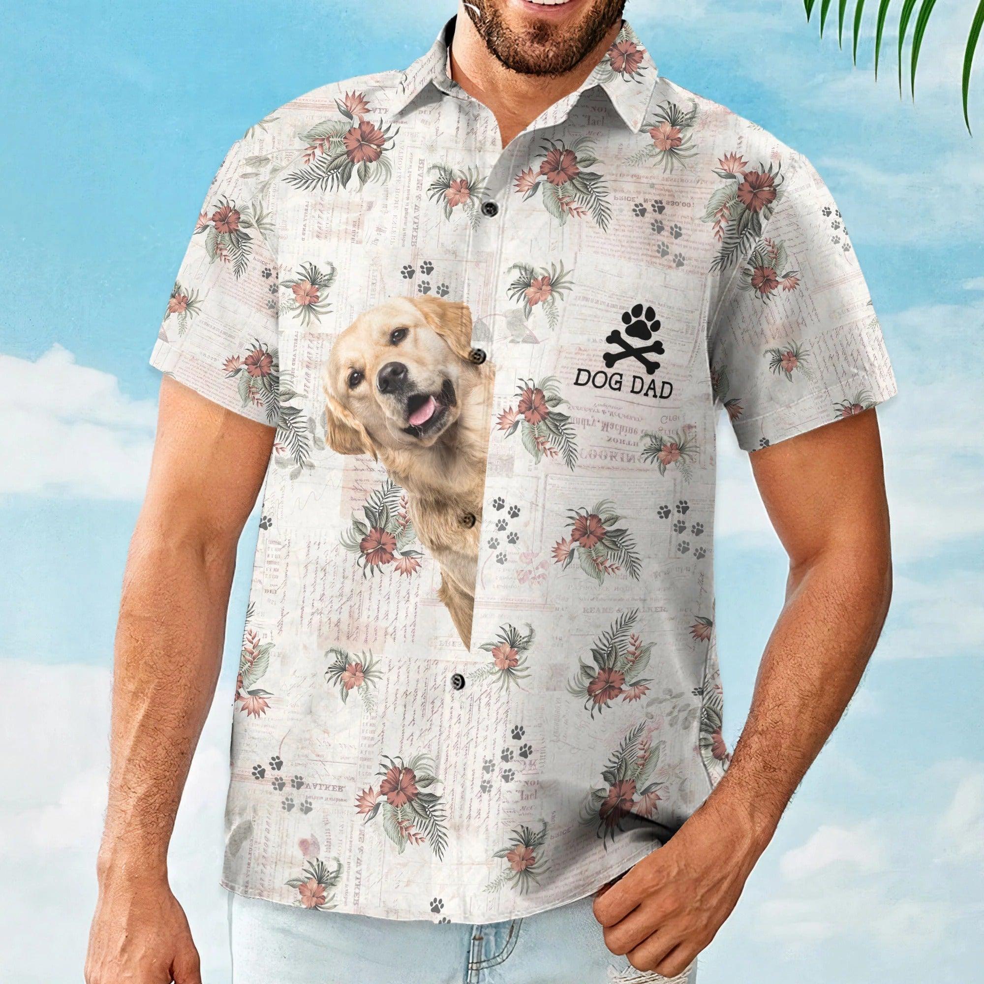 Custom Pet Dog Hawaiian shirt - Personalized Hawaiian Shirt For Summer - Loving, Birthday Gift For Dog Dad, Dog Lover, Dog Owner, Friend, Family - Image 3