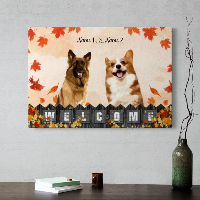 Custom Photo Dog Landscape Canvas, Pet Loss Gift, Personalized Dog Memorial Gifts Canvas Wall Art - Memorial Gift For Dog Lover, Pet Lovers - Image 7