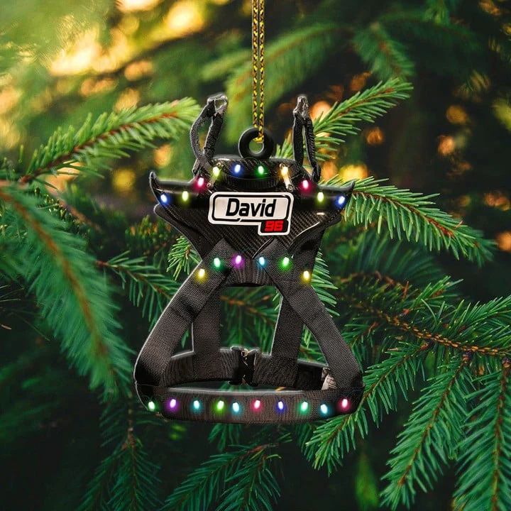 Custom Racing Car Acrylic Ornament, Racing Seat Belt Personalized Flat Acrylic Christmas Ornament Gift For Car Racer Racing Lovers - Image 2