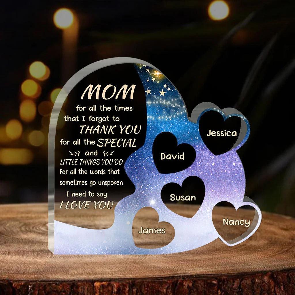 Custom Shaped Acrylic Plaque - Personalized Mom Love You Mom Custom Shaped Acrylic Plaque - Perfect Gift For Mother, Mother's Day - Image 5